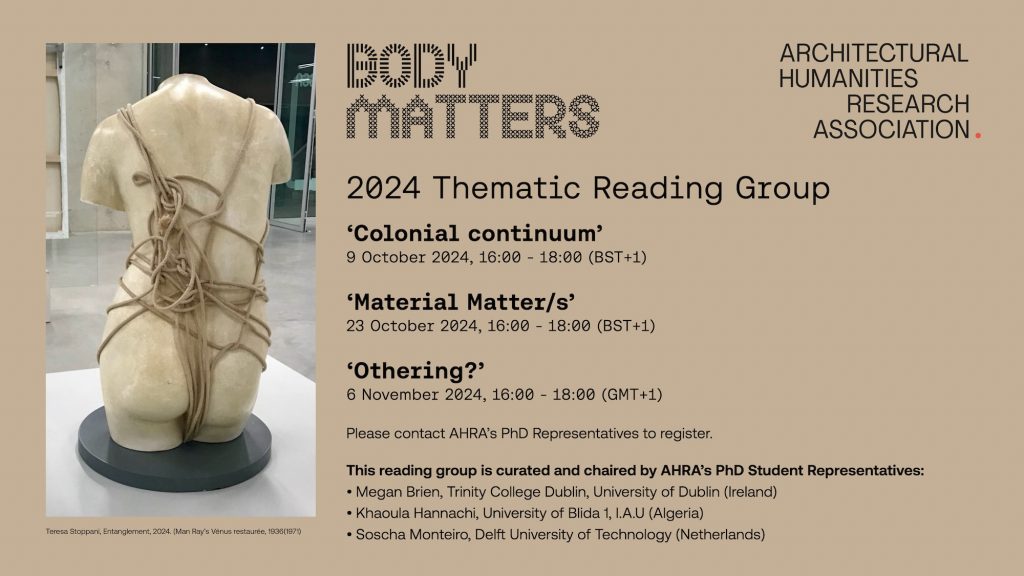 AHRA Thematic Reading Group 2024